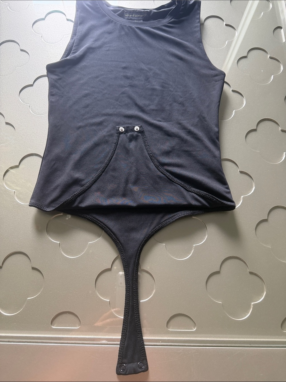 HOUSE OF HARLOW 1960 All Day Contour Black Sleeveless Bodysuit Size Small - Picture 8 of 12